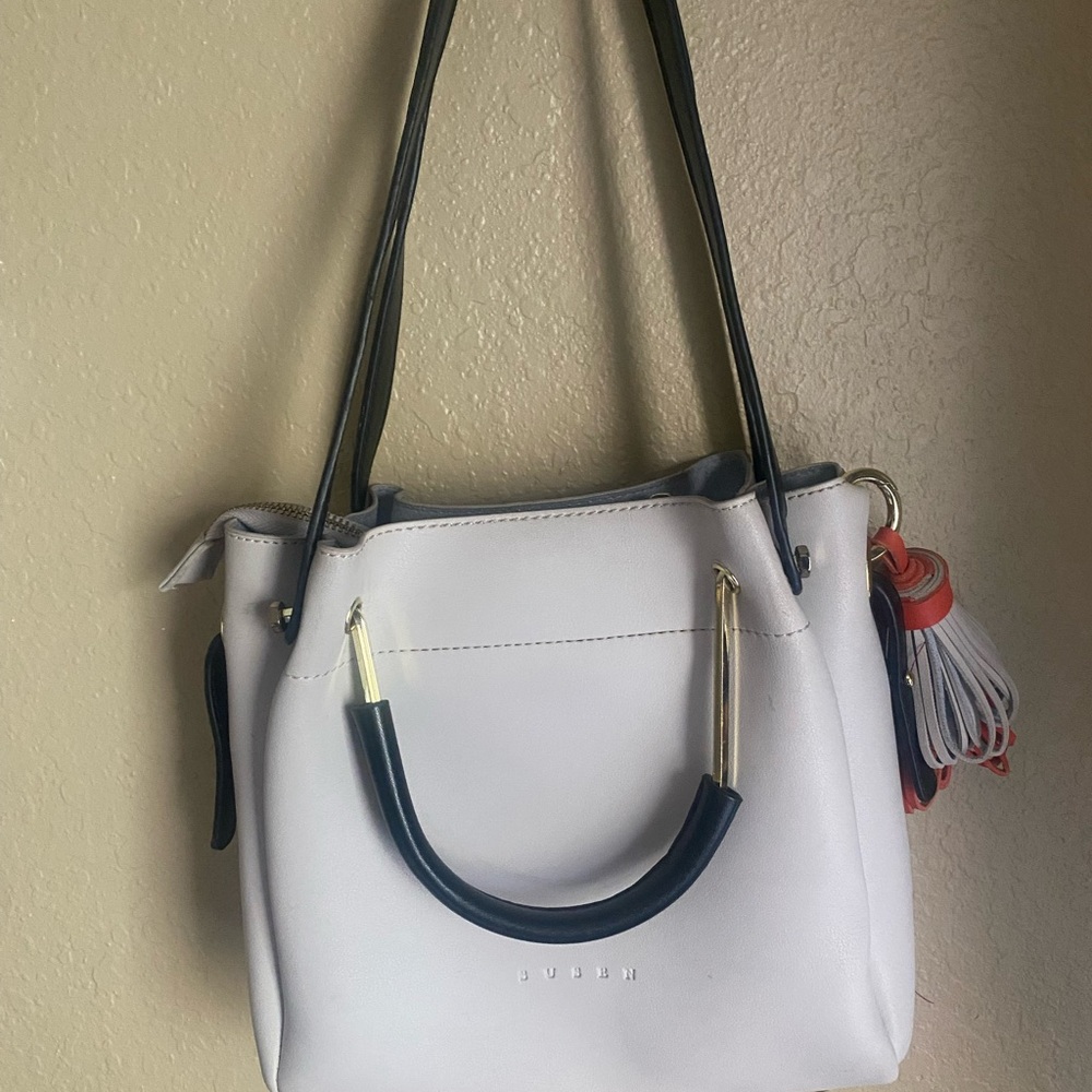 Susen White and Black Women's Handbag